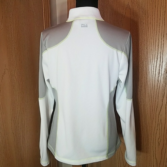 Fila Sport Pullover White Fleece Jacket - Picture 2 of 5